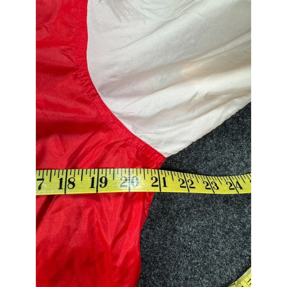 Polo Ralph Lauren Vintage Spell Out Windbreaker Jacket Red White Men's XL